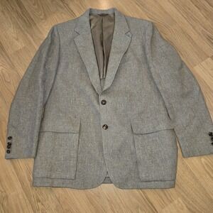 Vintage Cricketeer 100% Wool Tan Mens Blazer Sportcoat‎ Size 44R XL